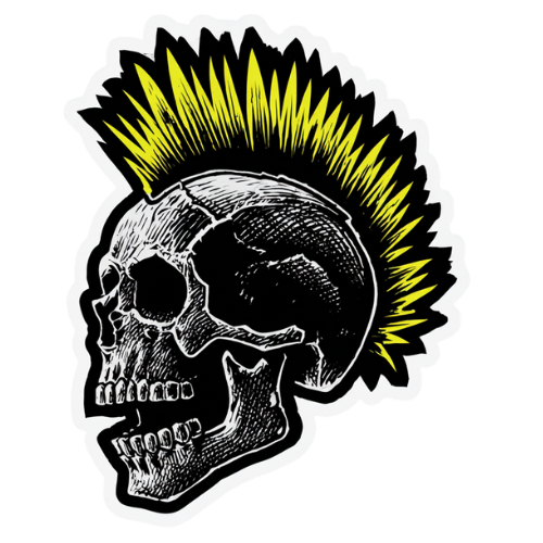 Punk rock skull