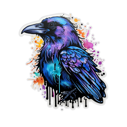 Watercolor Raven